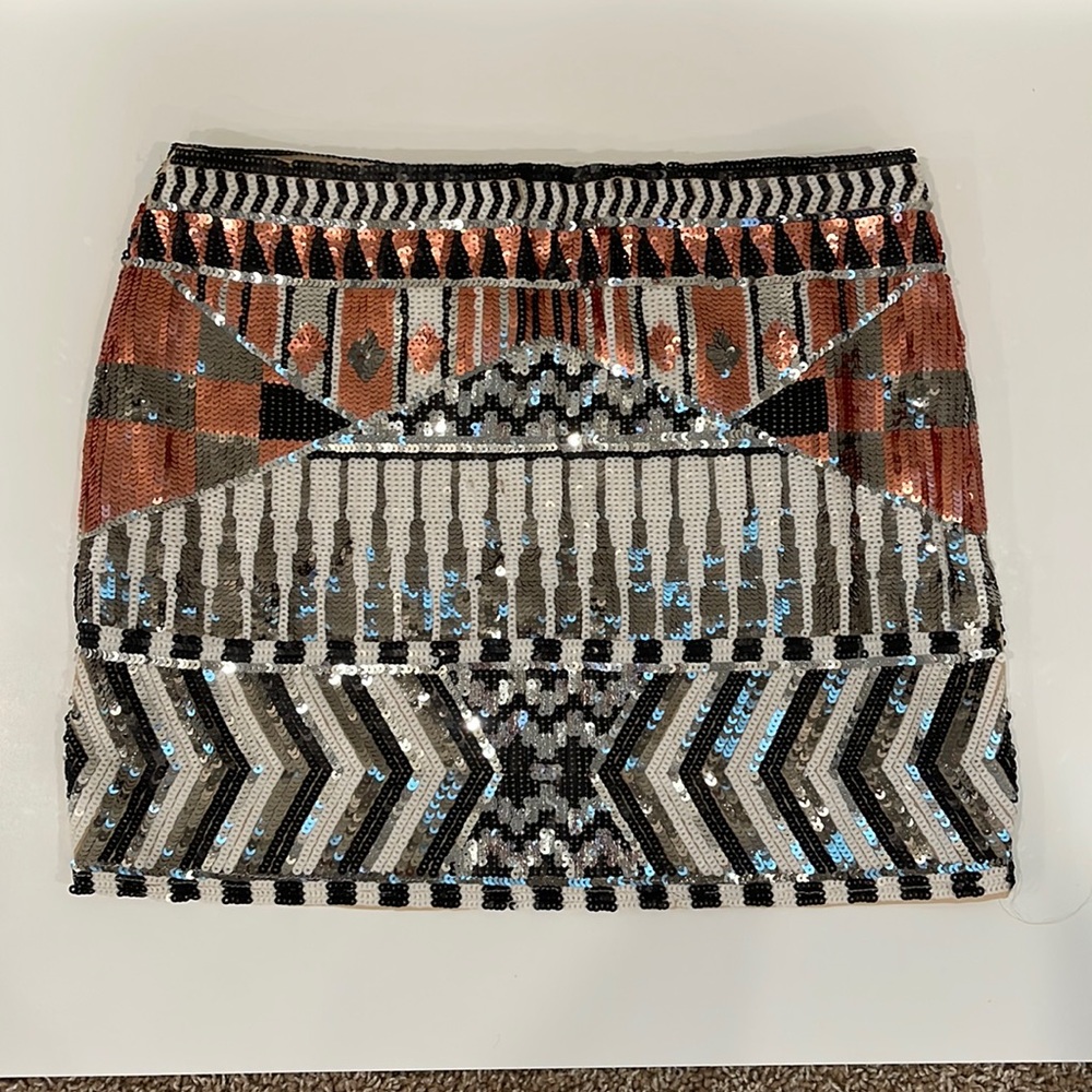 Sequin miniskirt